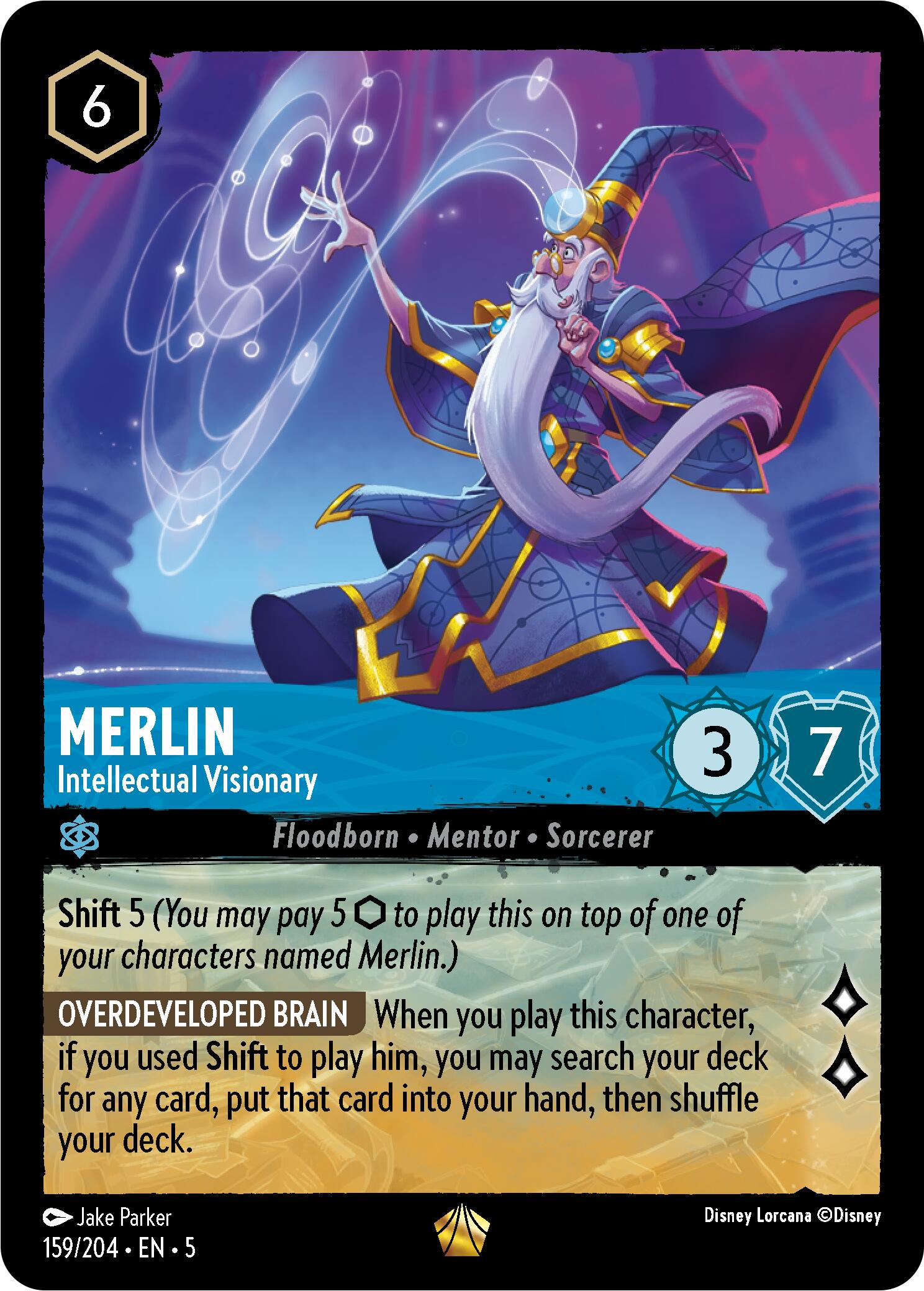 Merlin - Intellectual Visionary (159/204) [Shimmering Skies] | Tabernacle Games