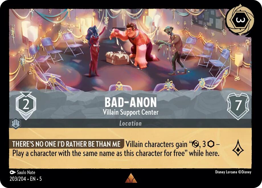 Bad-Anon - Villain Support Center (203/204) [Shimmering Skies] | Tabernacle Games