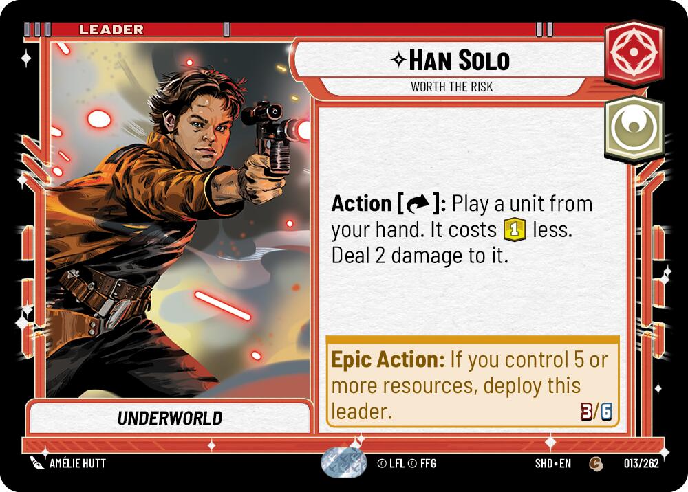 Han Solo - Worth the Risk (013/262) [Shadows of the Galaxy] | Tabernacle Games