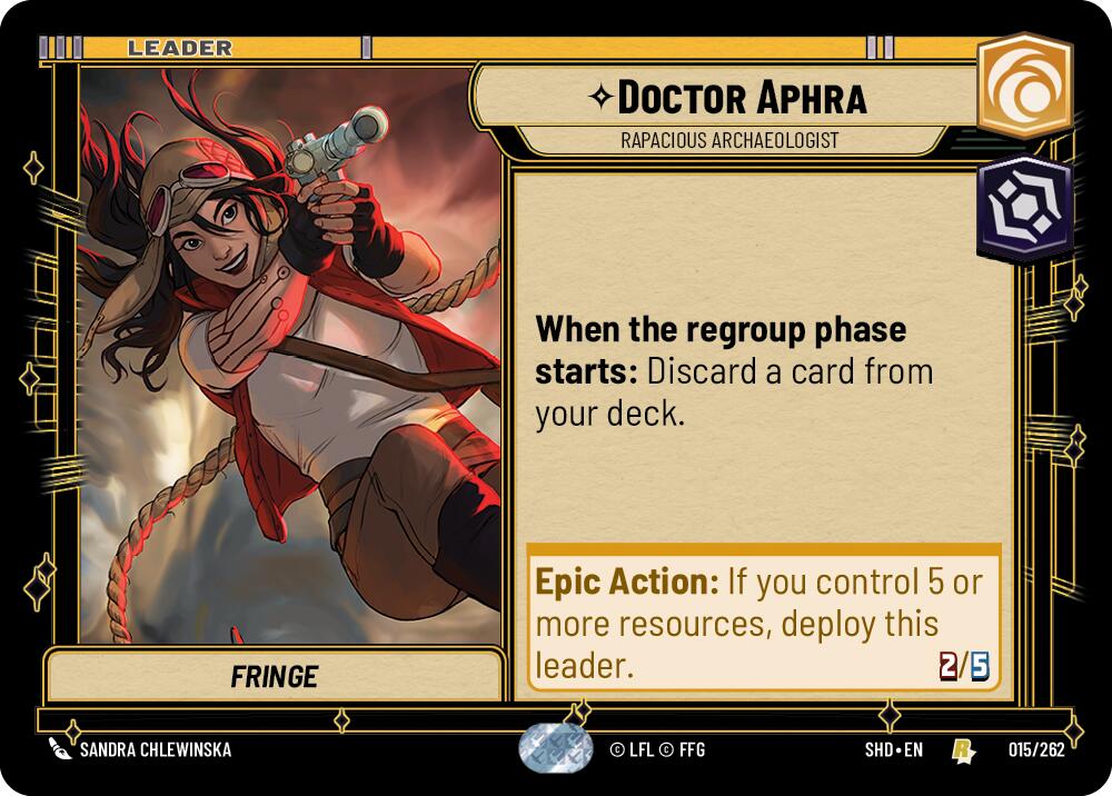 Doctor Aphra - Rapacious Archaeologist (015/262) [Shadows of the Galaxy] | Tabernacle Games