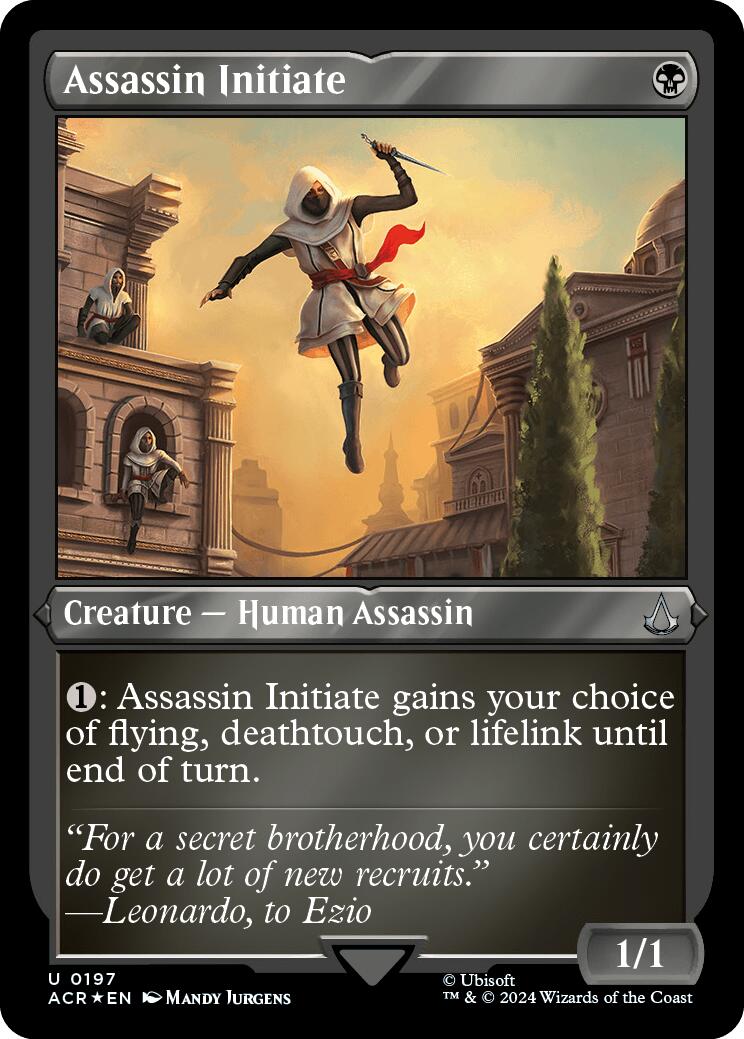 Assassin Initiate (Foil Etched) [Assassin's Creed] | Tabernacle Games