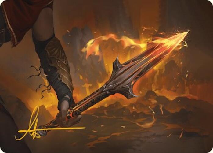 The Spear of Leonidas Art Card (Gold-Stamped Signature) [Assassin's Creed Art Series] | Tabernacle Games
