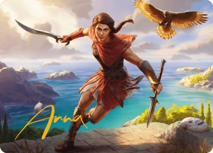 Kassandra, Eagle Bearer Art Card (Gold-Stamped Signature) [Assassin's Creed Art Series] | Tabernacle Games