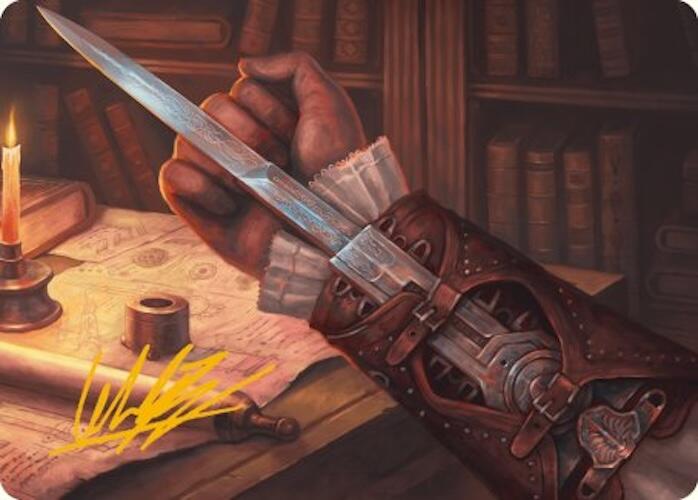 Hidden Blade Art Card (Gold-Stamped Signature) [Assassin's Creed Art Series] | Tabernacle Games