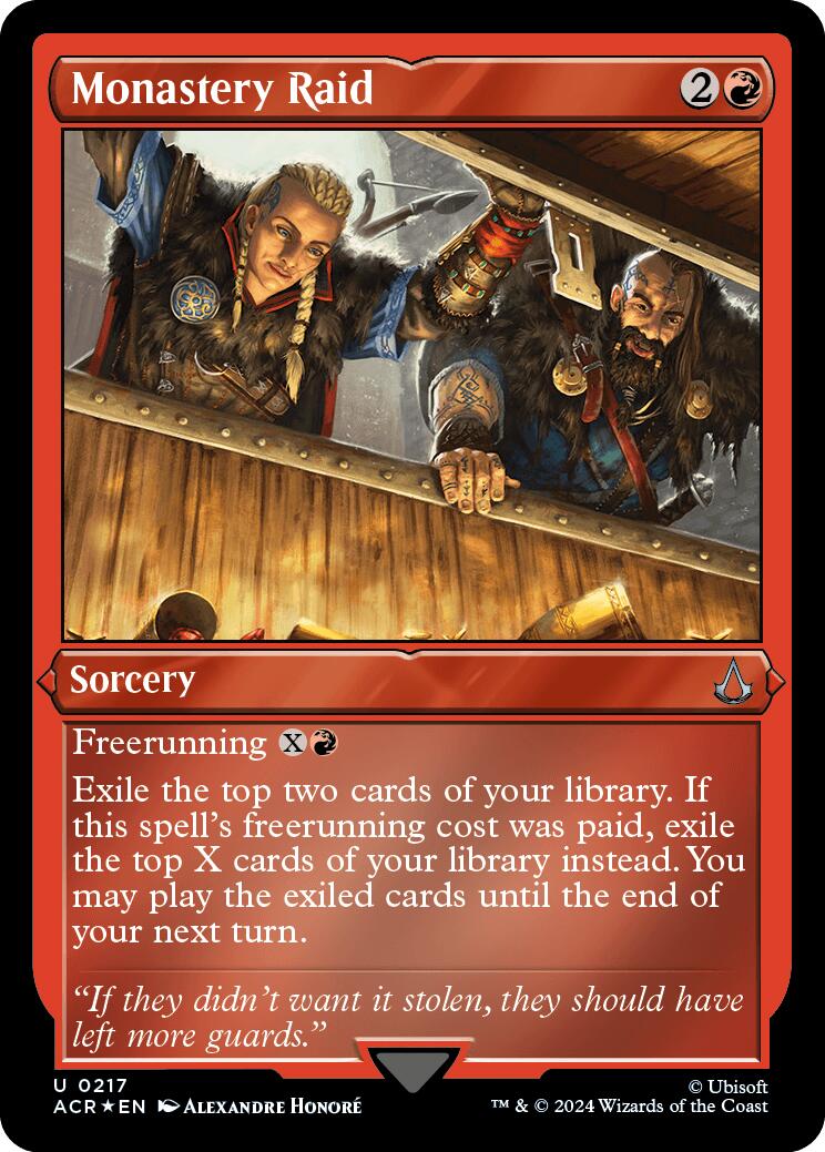 Monastery Raid (Foil Etched) [Assassin's Creed] | Tabernacle Games