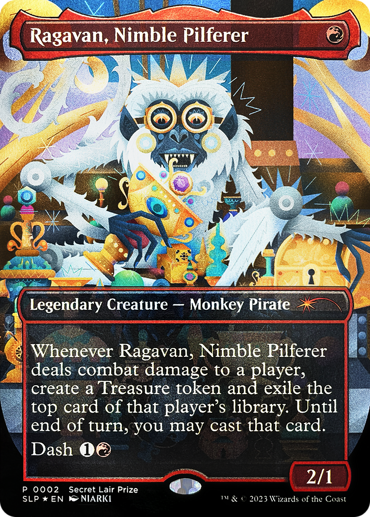 Ragavan, Nimble Pilferer (Borderless) [Secret Lair Showdown] | Tabernacle Games