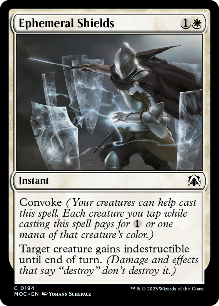 Ephemeral Shields [March of the Machine Commander] | Tabernacle Games