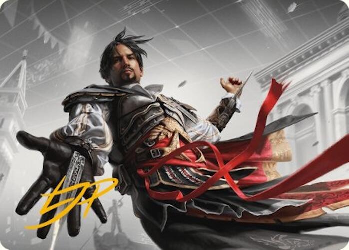 Ezio Auditore da Firenze Art Card (Gold-Stamped Signature) [Assassin's Creed Art Series] | Tabernacle Games