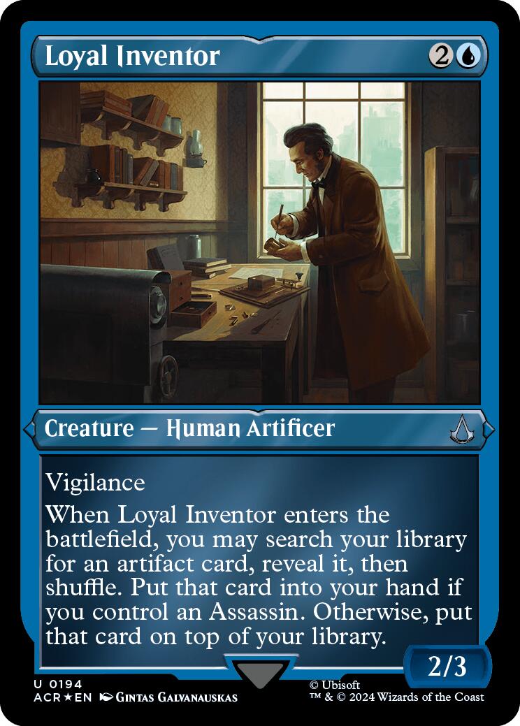 Loyal Inventor (Foil Etched) [Assassin's Creed] | Tabernacle Games