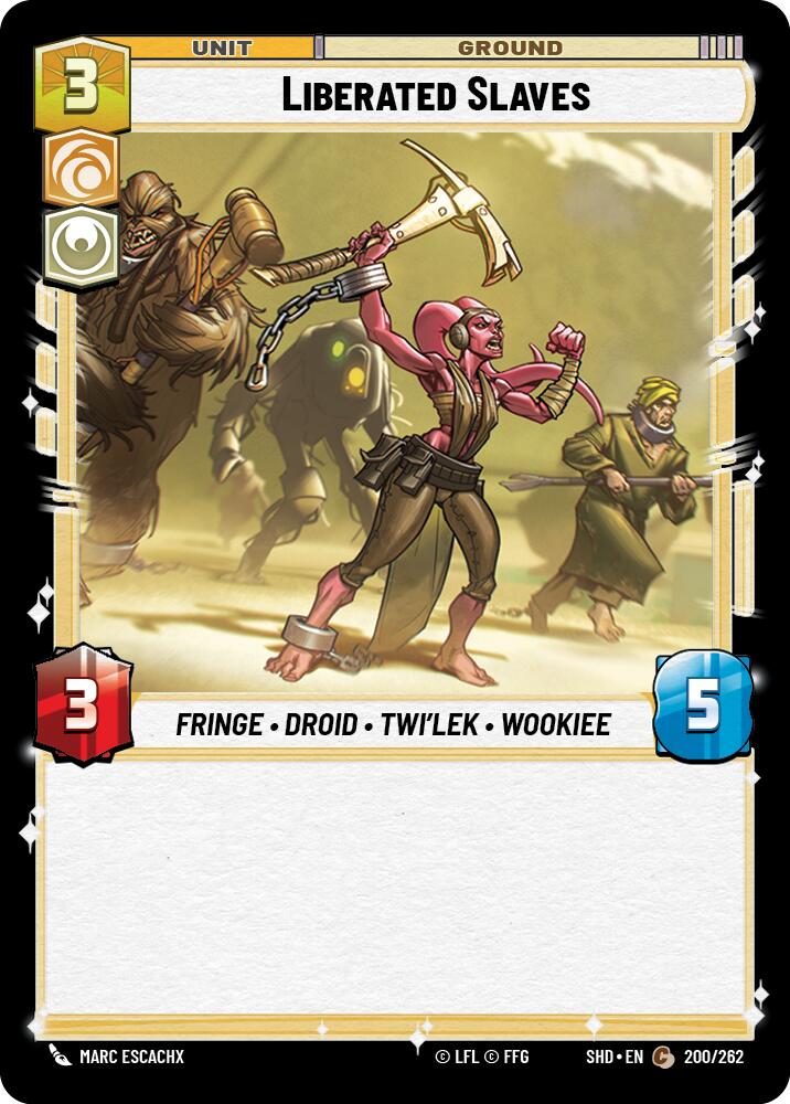 Liberated Slaves (200/262) [Shadows of the Galaxy] | Tabernacle Games