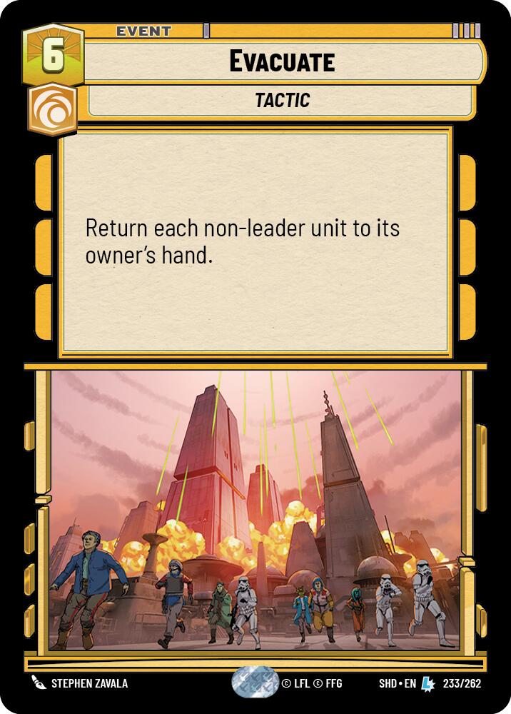 Evacuate (233/262) [Shadows of the Galaxy] | Tabernacle Games