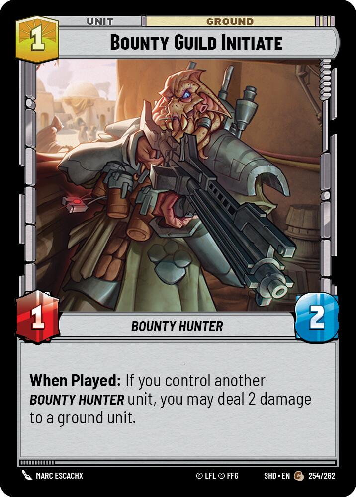 Bounty Guild Initiate (254/262) [Shadows of the Galaxy] | Tabernacle Games