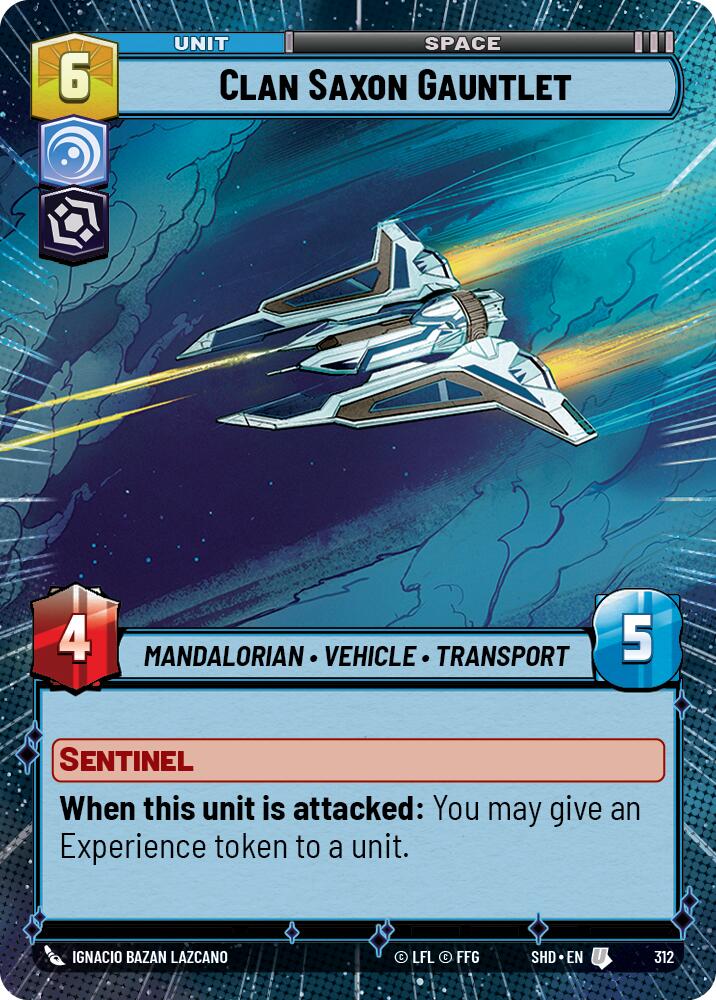 Clan Saxon Gauntlet (Hyperspace) (312) [Shadows of the Galaxy] | Tabernacle Games
