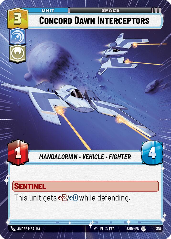 Concord Dawn Interceptors (Hyperspace) (318) [Shadows of the Galaxy] | Tabernacle Games