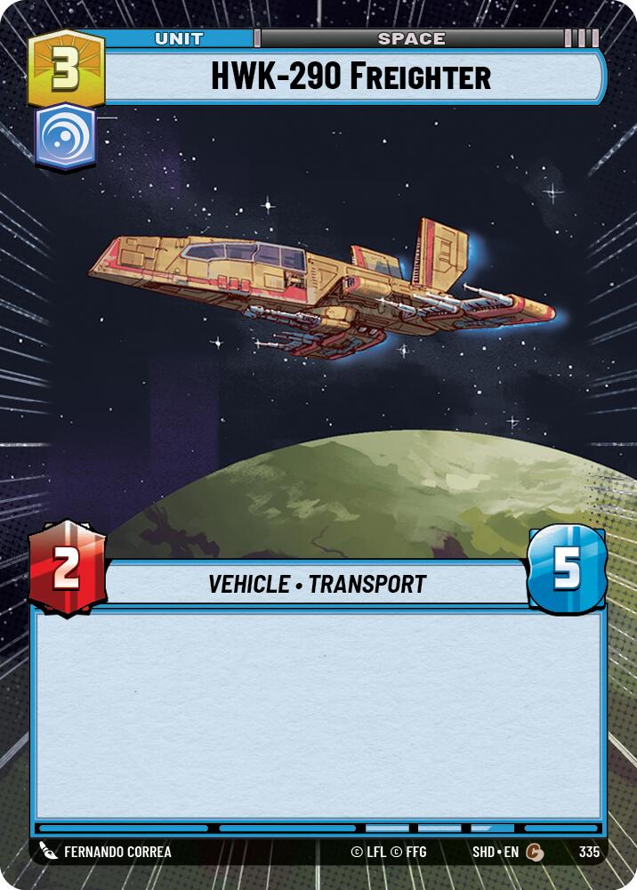 HWK-290 Freighter (Hyperspace) (335) [Shadows of the Galaxy] | Tabernacle Games