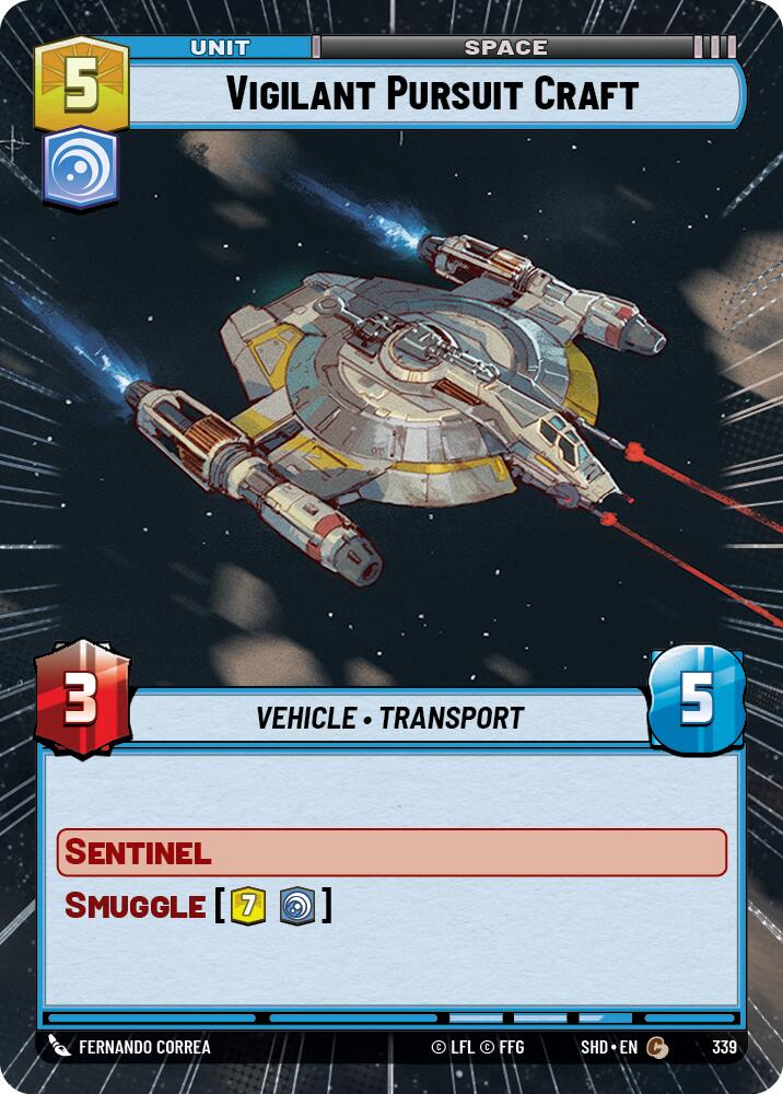 Vigilant Pursuit Craft (Hyperspace) (339) [Shadows of the Galaxy] | Tabernacle Games
