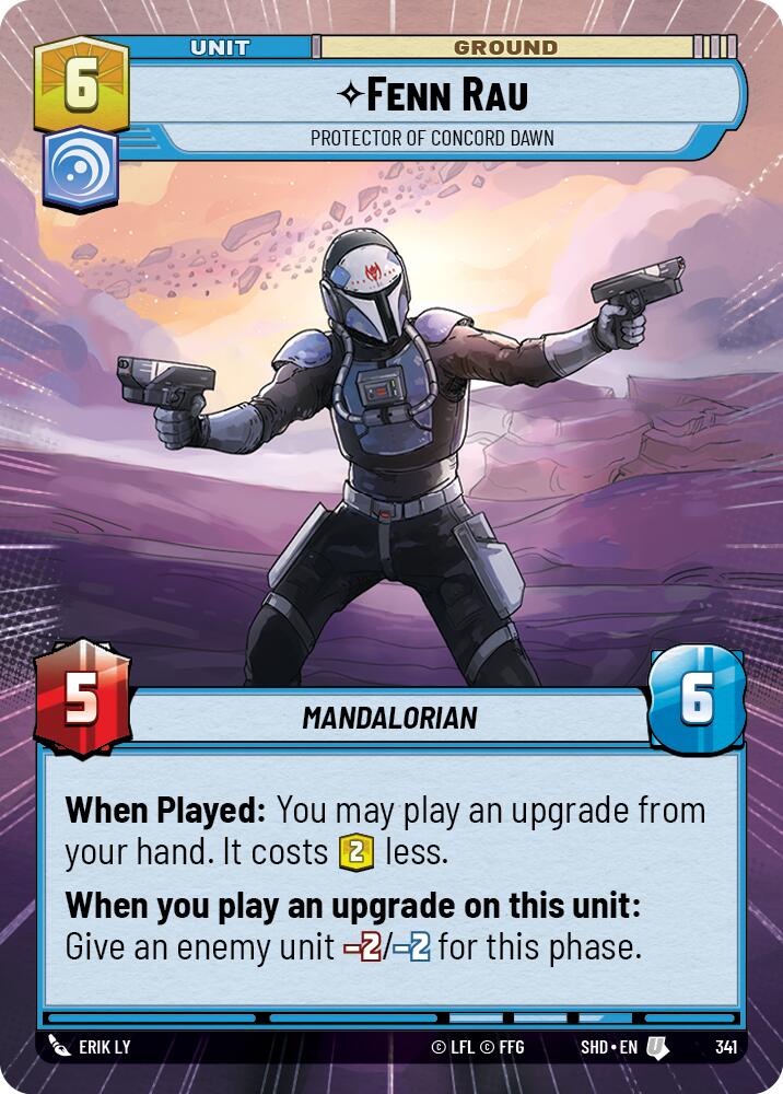 Fenn Rau - Protector of Concord Dawn (Hyperspace) (341) [Shadows of the Galaxy] | Tabernacle Games