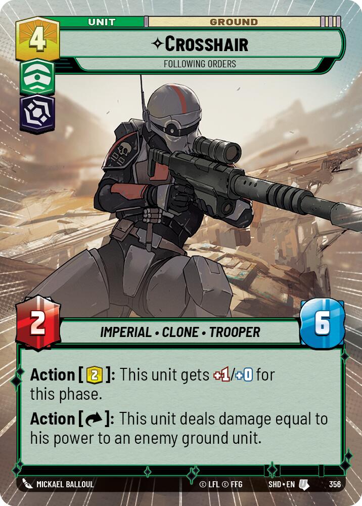 Crosshair - Following Orders (Hyperspace) (356) [Shadows of the Galaxy] | Tabernacle Games