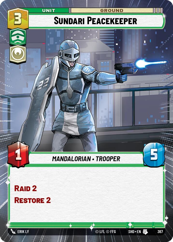 Sundari Peacekeeper (Hyperspace) (367) [Shadows of the Galaxy] | Tabernacle Games