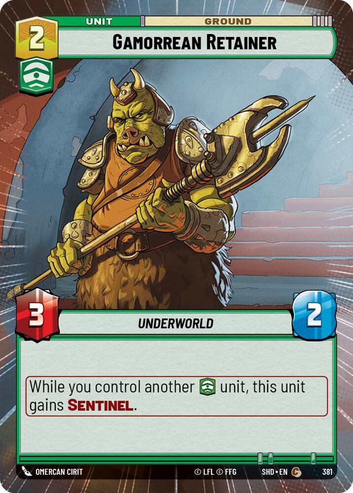 Gamorrean Retainer (Hyperspace) (381) [Shadows of the Galaxy] | Tabernacle Games