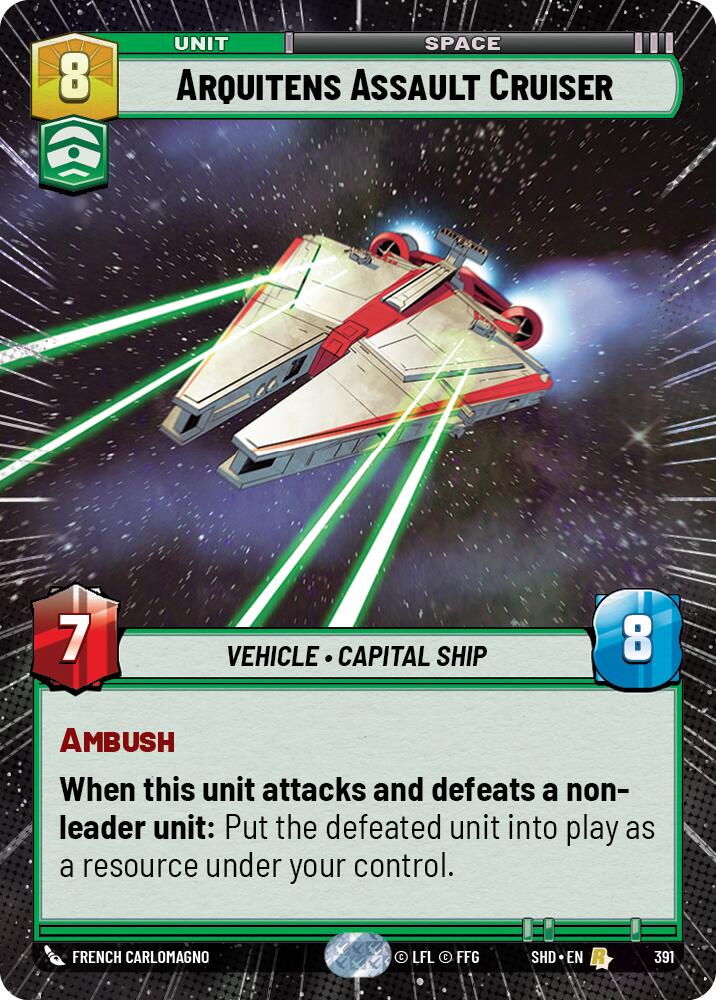 Arquitens Assault Cruiser (Hyperspace) (391) [Shadows of the Galaxy] | Tabernacle Games