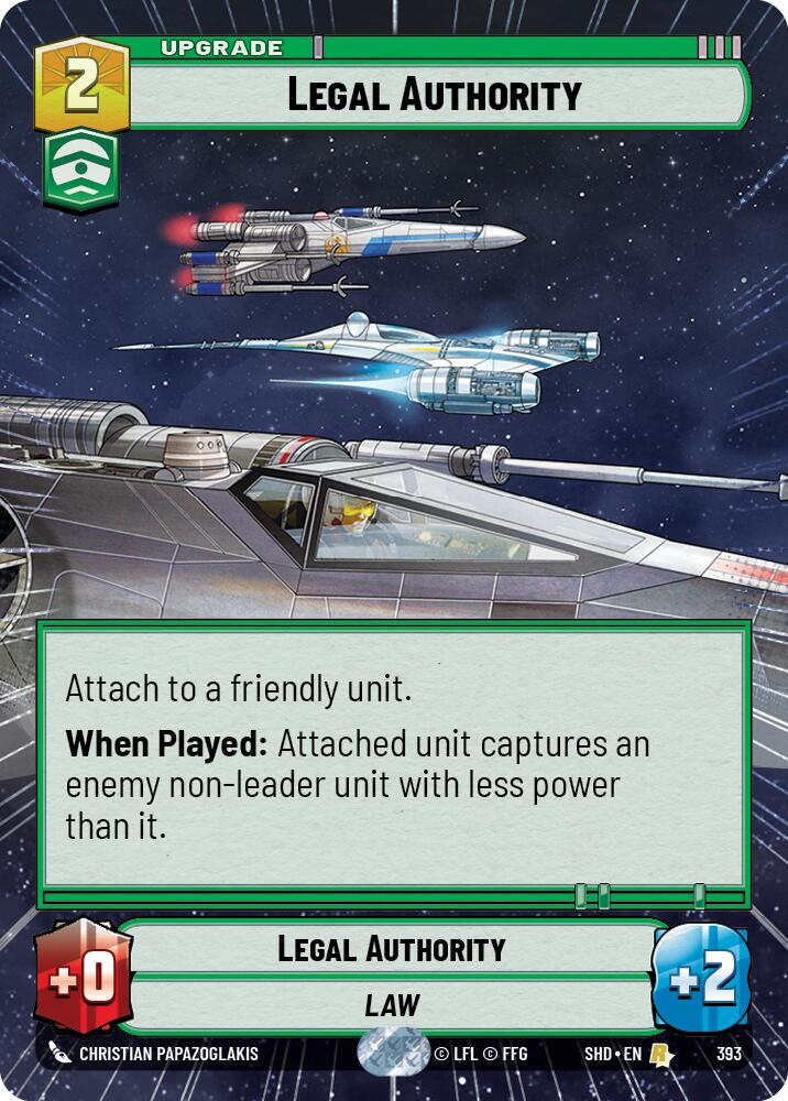 Legal Authority (Hyperspace) (393) [Shadows of the Galaxy] | Tabernacle Games