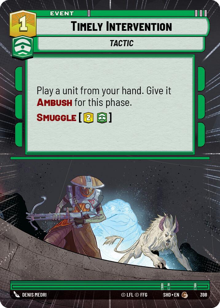 Timely Intervention (Hyperspace) (398) [Shadows of the Galaxy] | Tabernacle Games