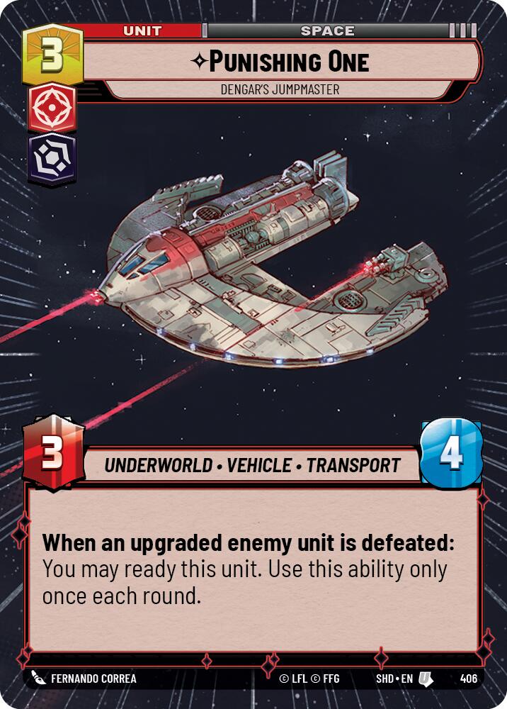 Punishing One - Dengar's Jumpmaster (Hyperspace) (406) [Shadows of the Galaxy] | Tabernacle Games
