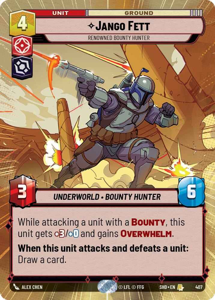 Jango Fett - Renowned Bounty Hunter (Hyperspace) (407) [Shadows of the Galaxy] | Tabernacle Games