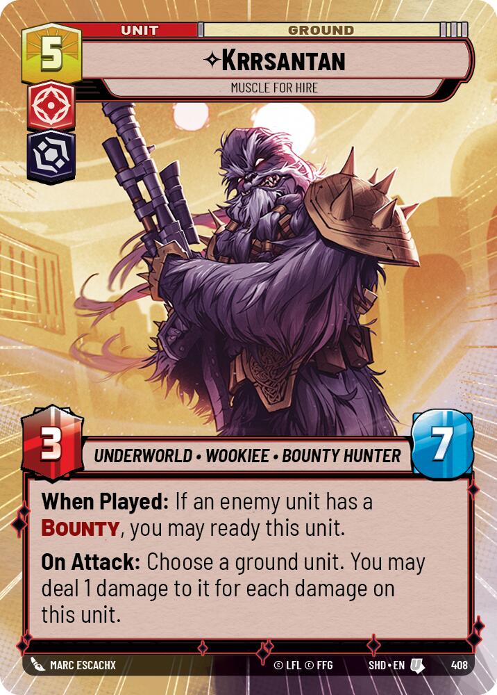 Krrsantan - Muscle for Hire (Hyperspace) (408) [Shadows of the Galaxy] | Tabernacle Games