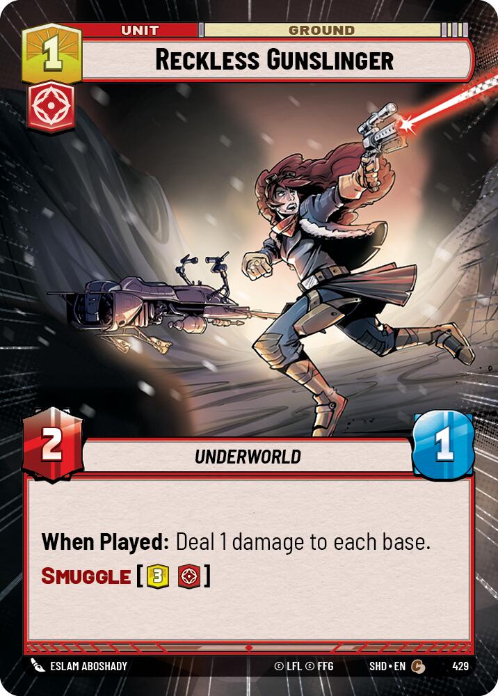 Reckless Gunslinger (Hyperspace) (429) [Shadows of the Galaxy] | Tabernacle Games