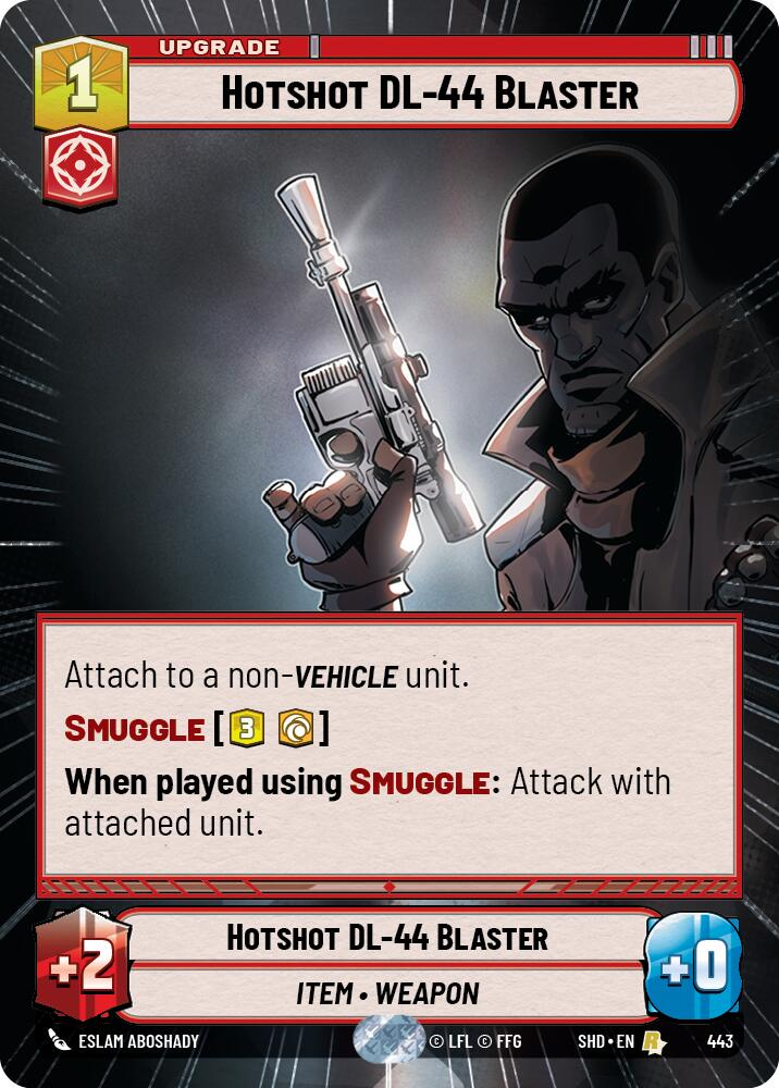 Hotshot DL-44 Blaster (Hyperspace) (443) [Shadows of the Galaxy] | Tabernacle Games