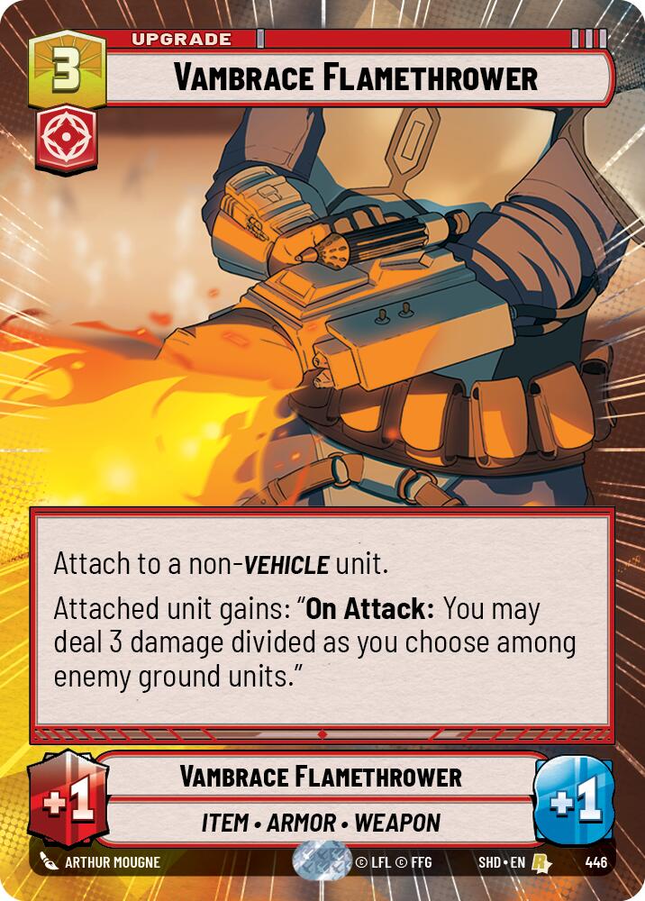 Vambrace Flamethrower (Hyperspace) (446) [Shadows of the Galaxy] | Tabernacle Games