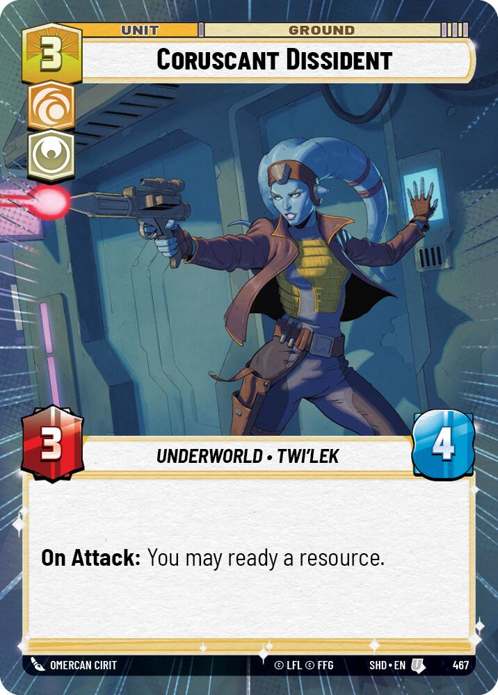 Coruscant Dissident (Hyperspace) (467) [Shadows of the Galaxy] | Tabernacle Games