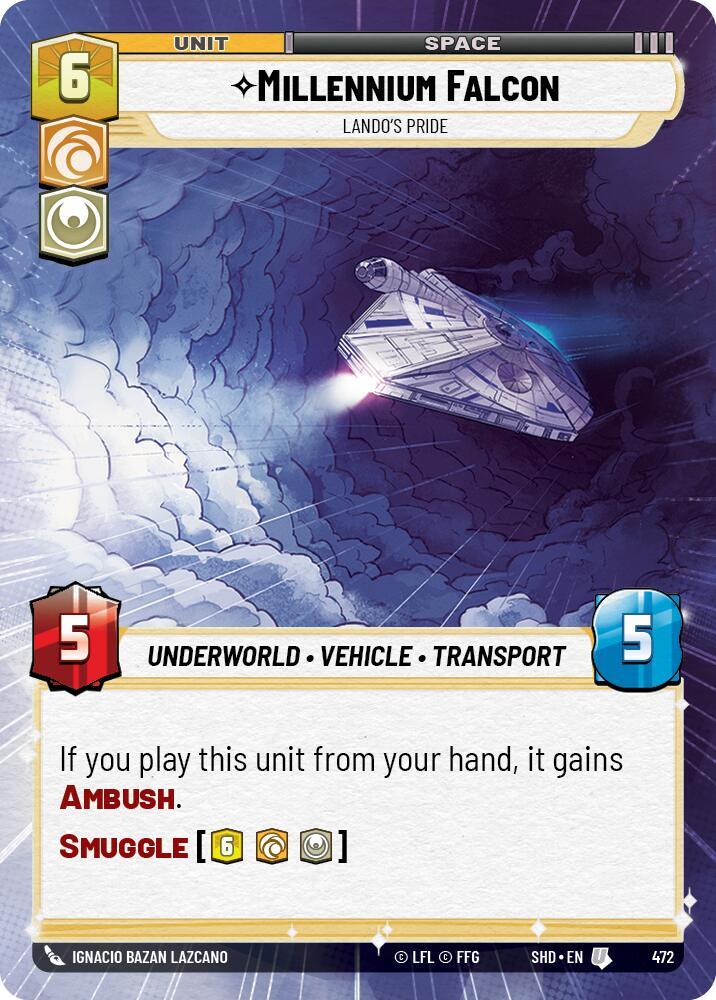 Millennium Falcon - Lando's Pride (Hyperspace) (472) [Shadows of the Galaxy] | Tabernacle Games