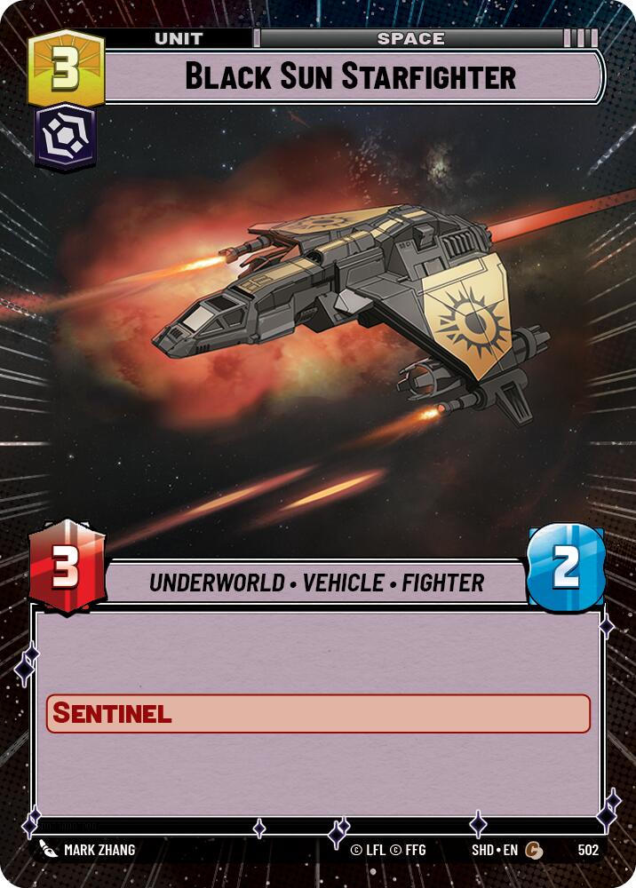 Black Sun Starfighter (Hyperspace) (502) [Shadows of the Galaxy] | Tabernacle Games