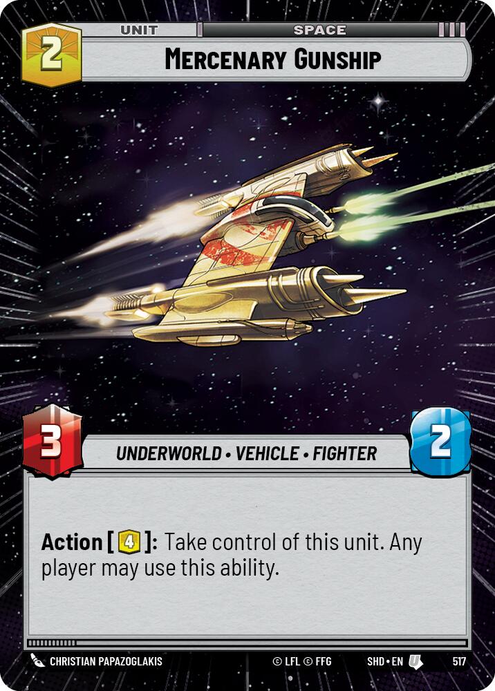 Mercenary Gunship (Hyperspace) (517) [Shadows of the Galaxy] | Tabernacle Games