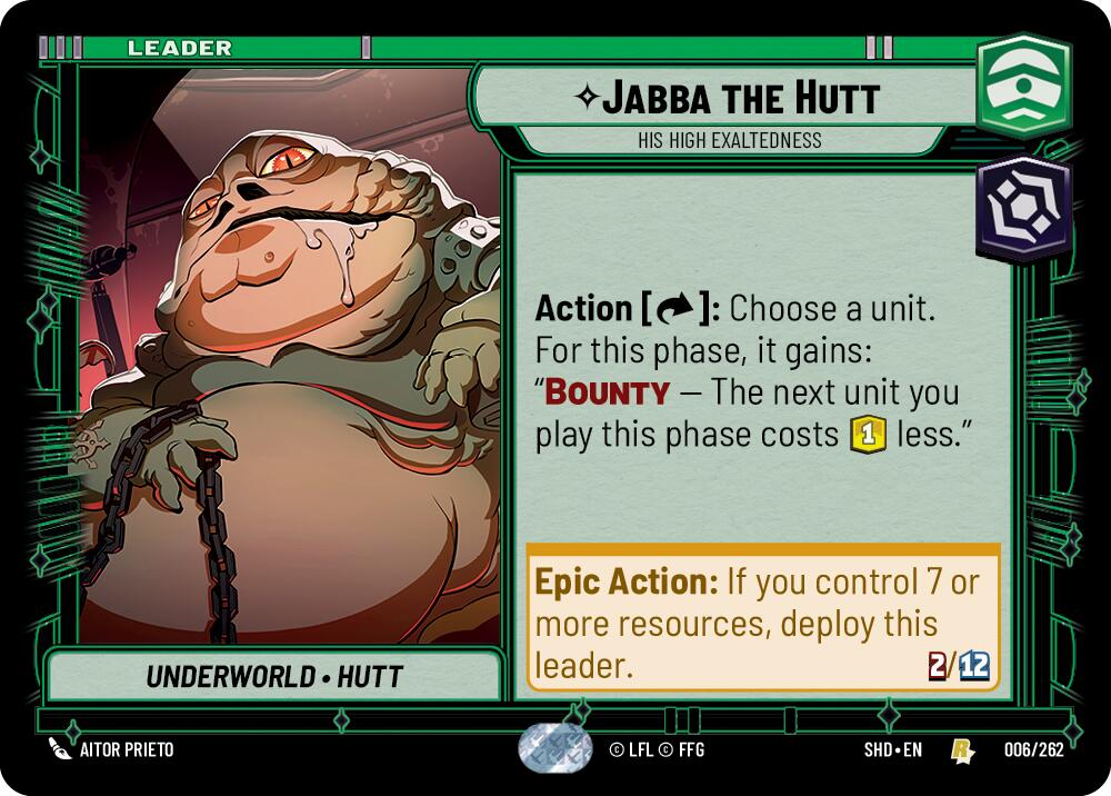 Jabba the Hutt - His High Exaltedness (006/262) [Shadows of the Galaxy] | Tabernacle Games