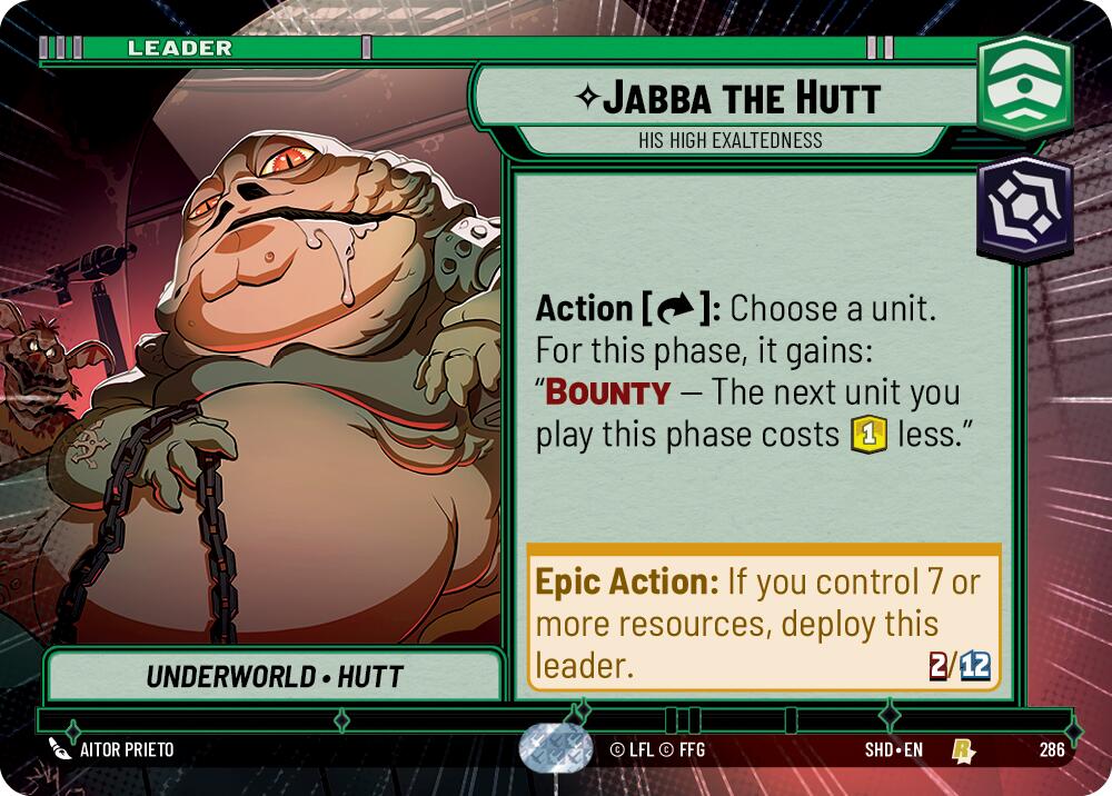 Jabba the Hutt - His High Exaltedness (Hyperspace) (286) [Shadows of the Galaxy] | Tabernacle Games