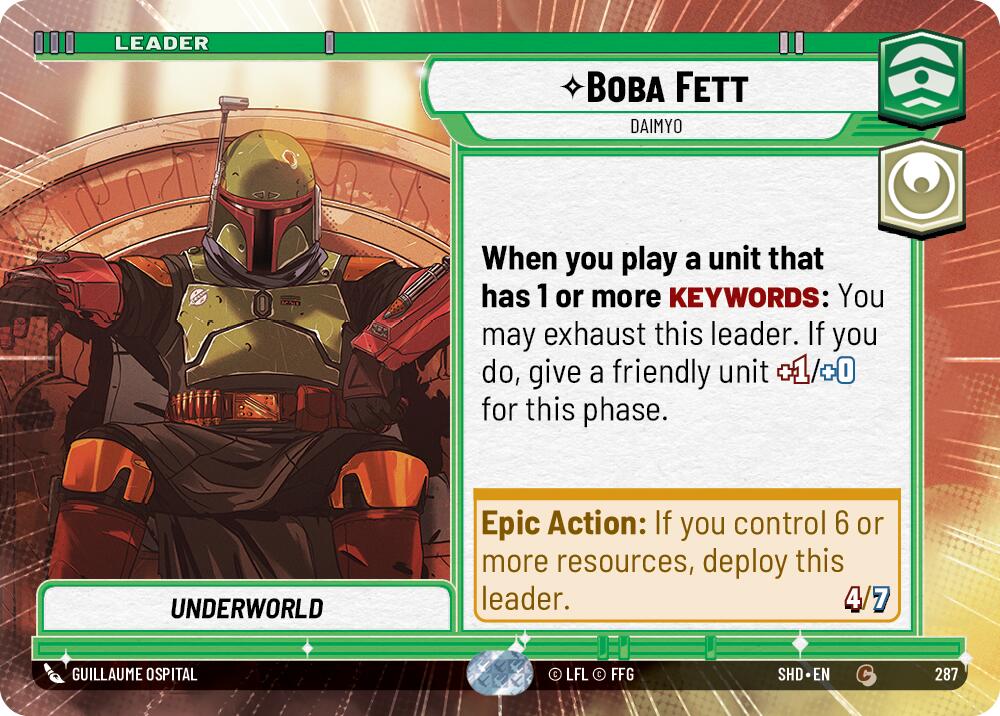 Boba Fett - Daimyo (Hyperspace) (287) [Shadows of the Galaxy] | Tabernacle Games