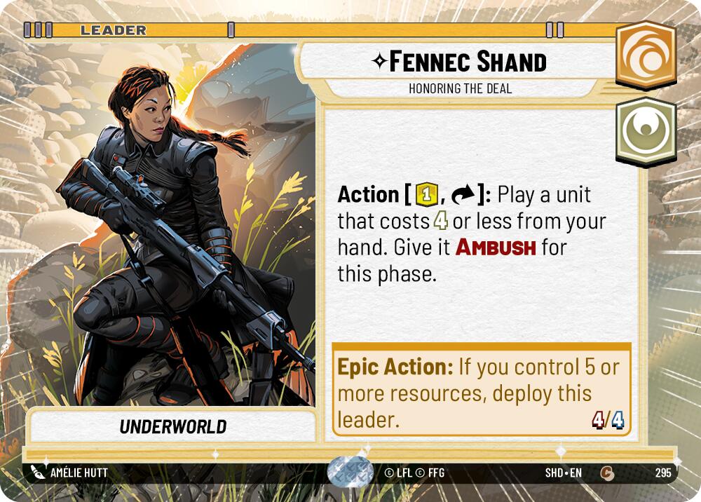 Fennec Shand - Honoring the Deal (Hyperspace) (295) [Shadows of the Galaxy] | Tabernacle Games