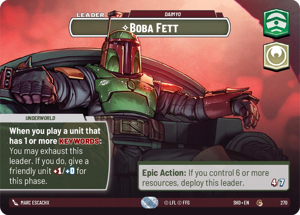 Boba Fett - Daimyo (Showcase) (270) [Shadows of the Galaxy] | Tabernacle Games