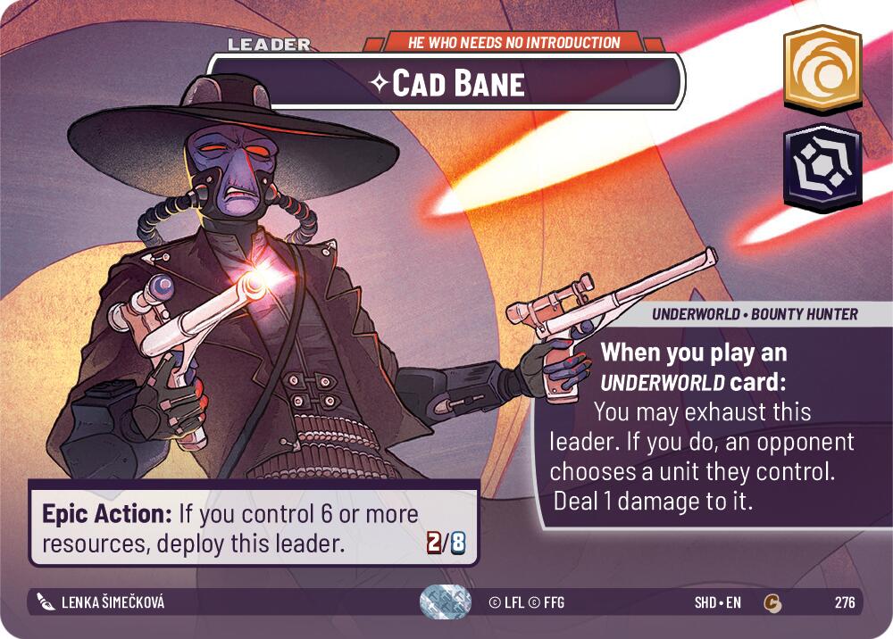Cad Bane - He Who Needs No Introduction (Showcase) (276) [Shadows of the Galaxy] | Tabernacle Games