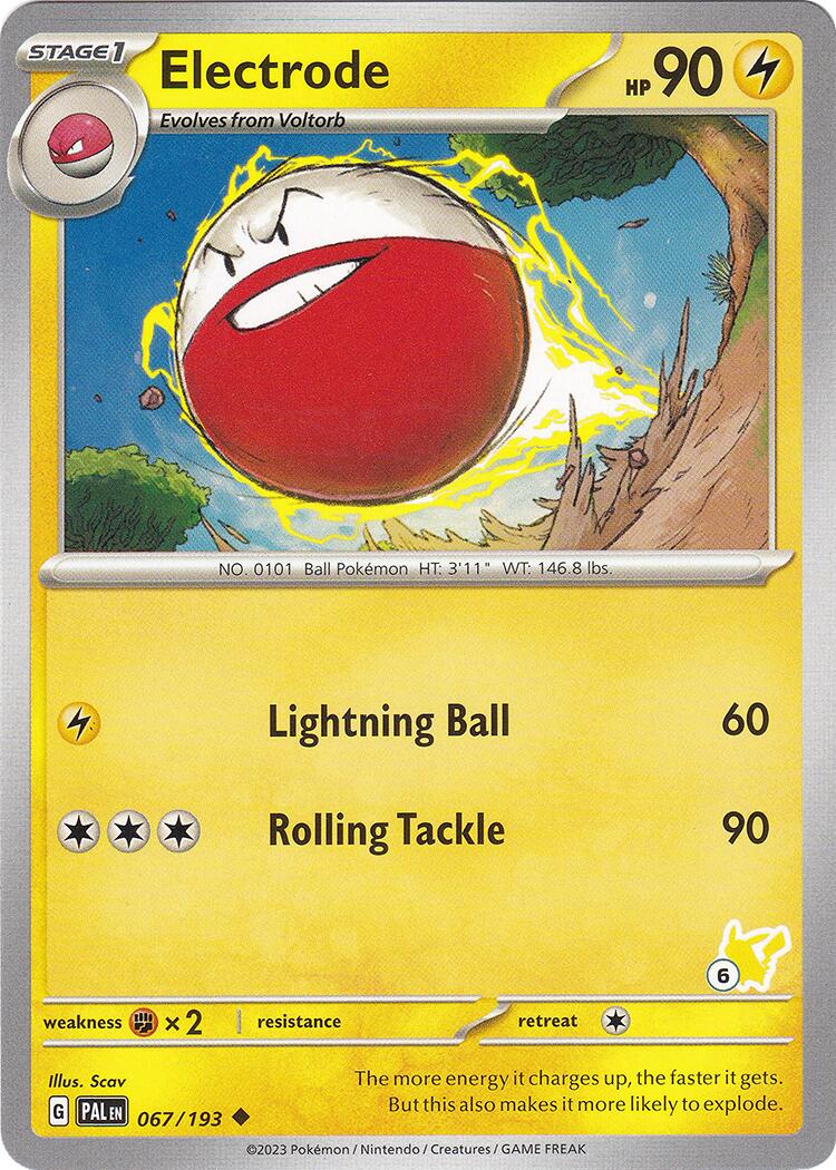 Electrode (067/193) (Pikachu Stamp #6) [Battle Academy 2024] | Tabernacle Games