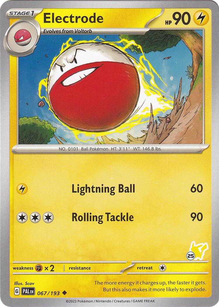Electrode (067/193) (Pikachu Stamp #25) [Battle Academy 2024] | Tabernacle Games