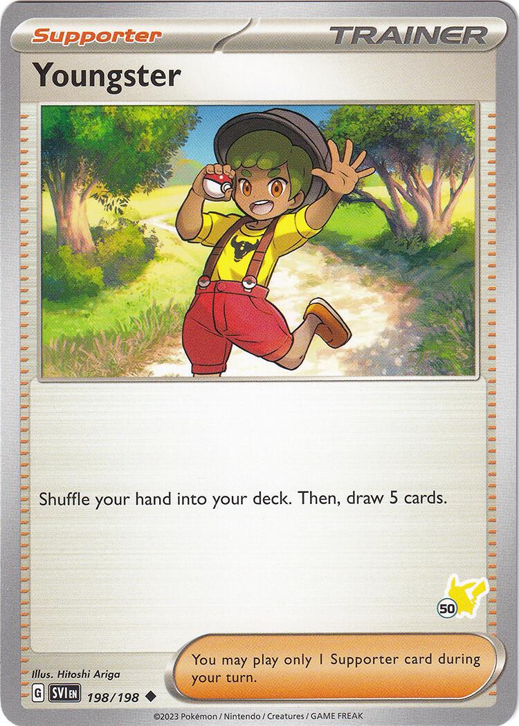 Youngster (198/198) (Pikachu Stamp #50) [Battle Academy 2024] | Tabernacle Games
