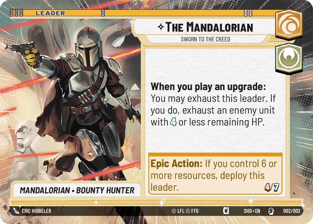 The Mandalorian - Sworn To The Creed (Hyperspace) (Prerelease Promos) (002/002) [Shadows of the Galaxy Promos] | Tabernacle Games