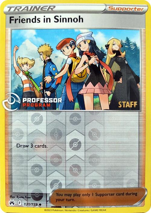 Friends in Sinnoh (131/159) (2023 Staff) [Professor Program Promos] | Tabernacle Games