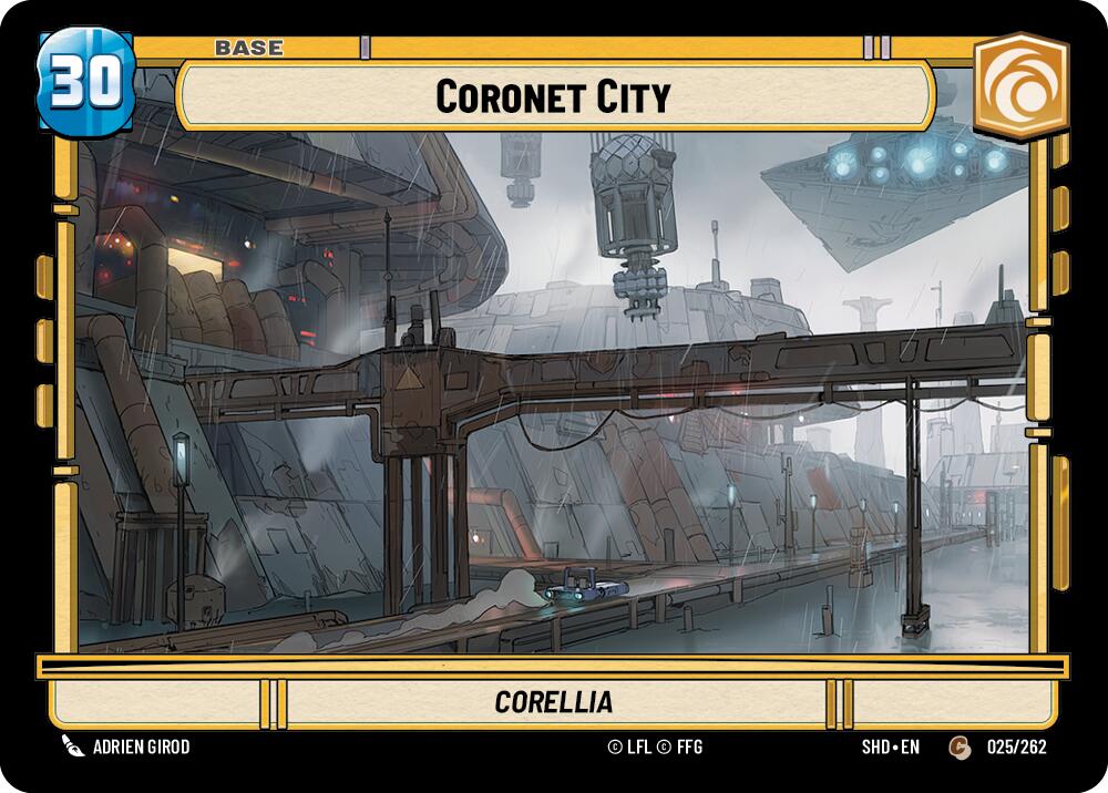 Coronet City // Shield (025 // T02) [Shadows of the Galaxy] | Tabernacle Games