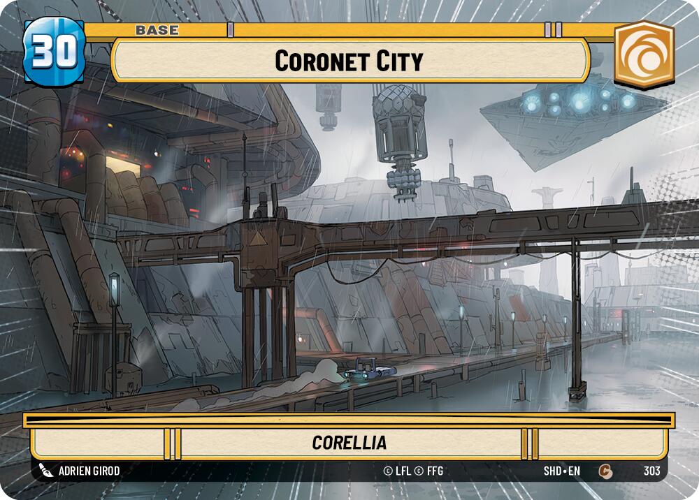 Coronet City // Shield (Hyperspace) (303 // T04) [Shadows of the Galaxy] | Tabernacle Games